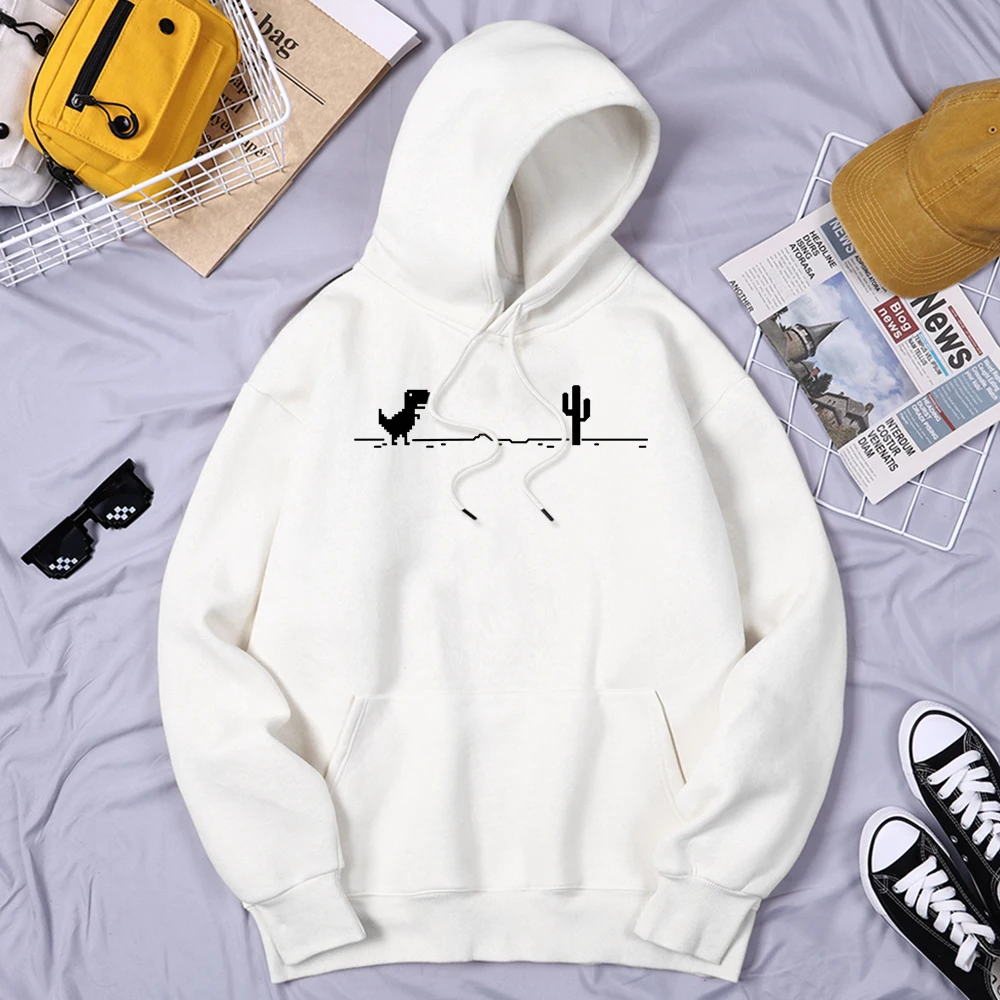 

Mosaic Game Cactus Little Dinosaur Men'S Hoodies Wear Casual Quality Clothes Fashion Brand Clothing Sport Harajuku Men'S Hoodie