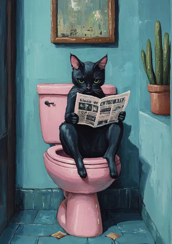 SDOYUNO Painting By Numbers Acrylic Bathroom Black Cat Drawing By Numbers Personalized Gift Handwork Diy Living Room Decoration - Image 16
