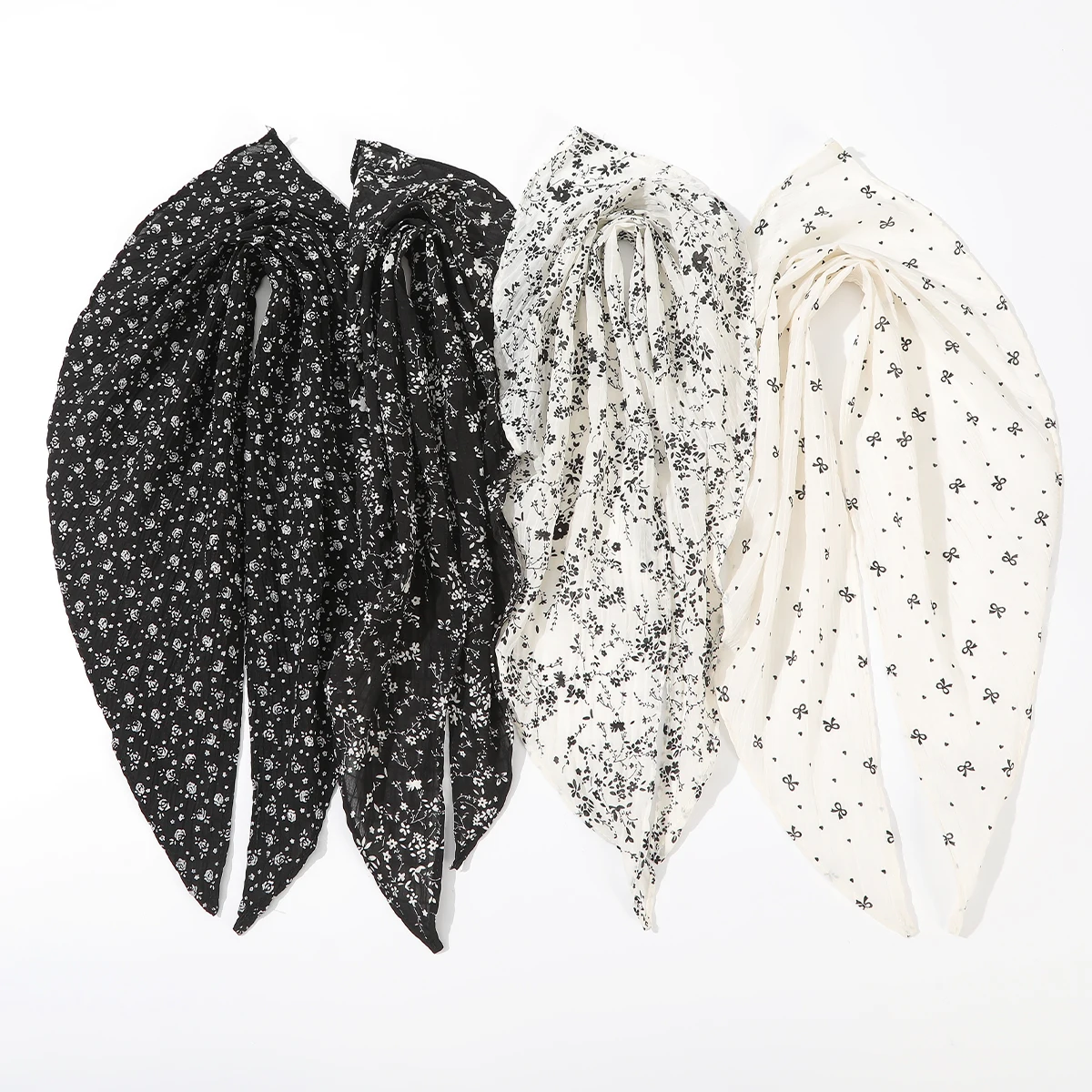 Women Bohemia Hair Scarf Styling Retro Headbands Ladies Simple Photo Headwear Hair Accessories Girls Elegant Turban Bandana Gift