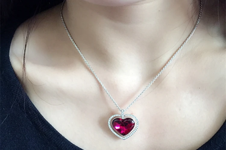 high quality Fashion Charm Cute Chain crystal Necklace Female Luxury Jewelry sets Gift Austrian  Necklace Earrings pendant women