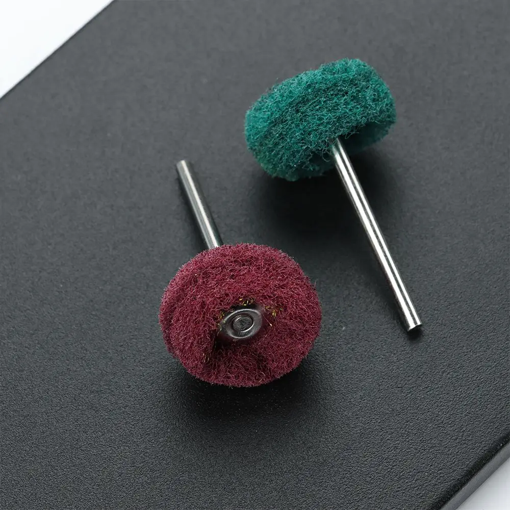 10pcs Mini Drill Abrasive Brush Nylon ing Polishing Wheel With 3mm Shank For Dremel Rotary Tool Accessories Set