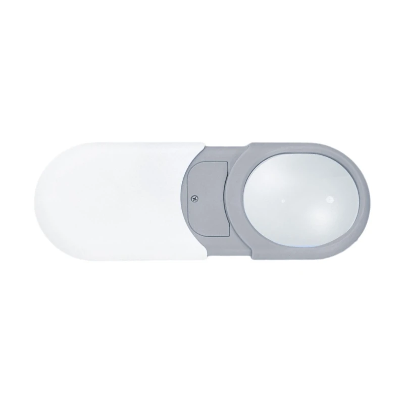 

Small Glass with LED Light 10X Lighted Pocket Magnifier Handheld Lighted Magnify Glasses for Close Work