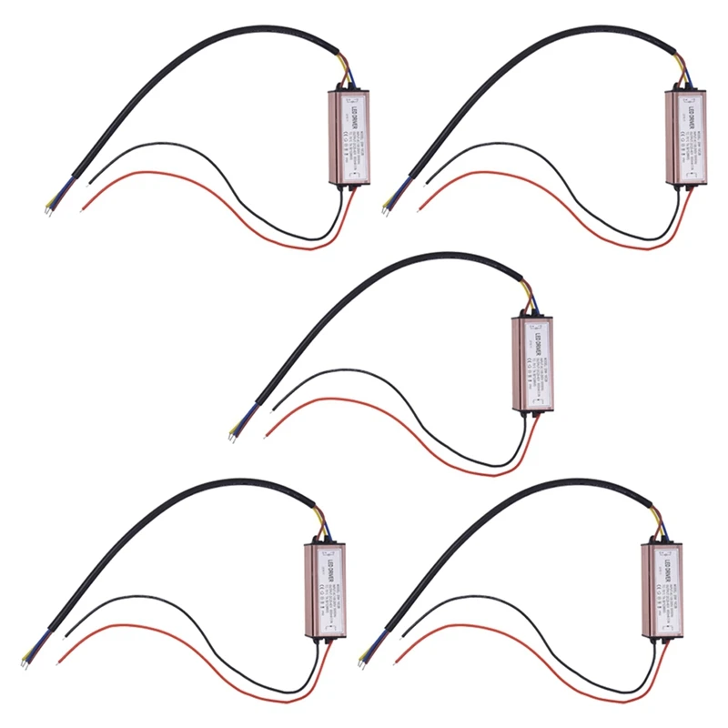 

5X 20W LED Driver Power Converter Constant Current Driver Waterproof Transformer