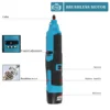 Cordless Electric Engraver Carving Electric Drill Engraving Machine Grinding Polishing Mini Rotary Tool 6 Variable Speed 6