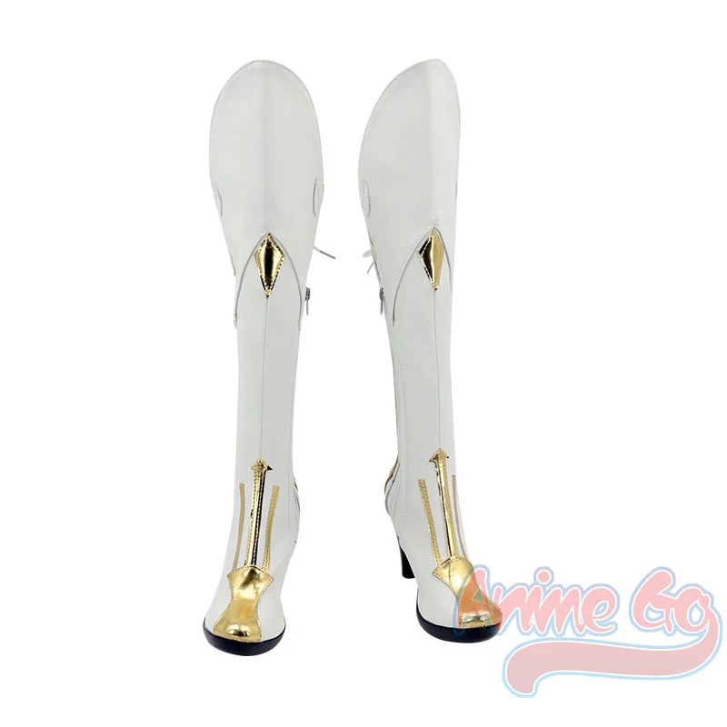 

Game Genshin Impact Jean Cosplay Shoes White Women Boots C00110