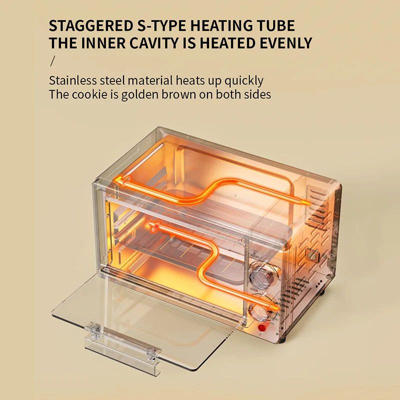 Bear F10R6 Home multifunctional electric oven 2025 small mini electric oven 10L large capacity baking bread cake