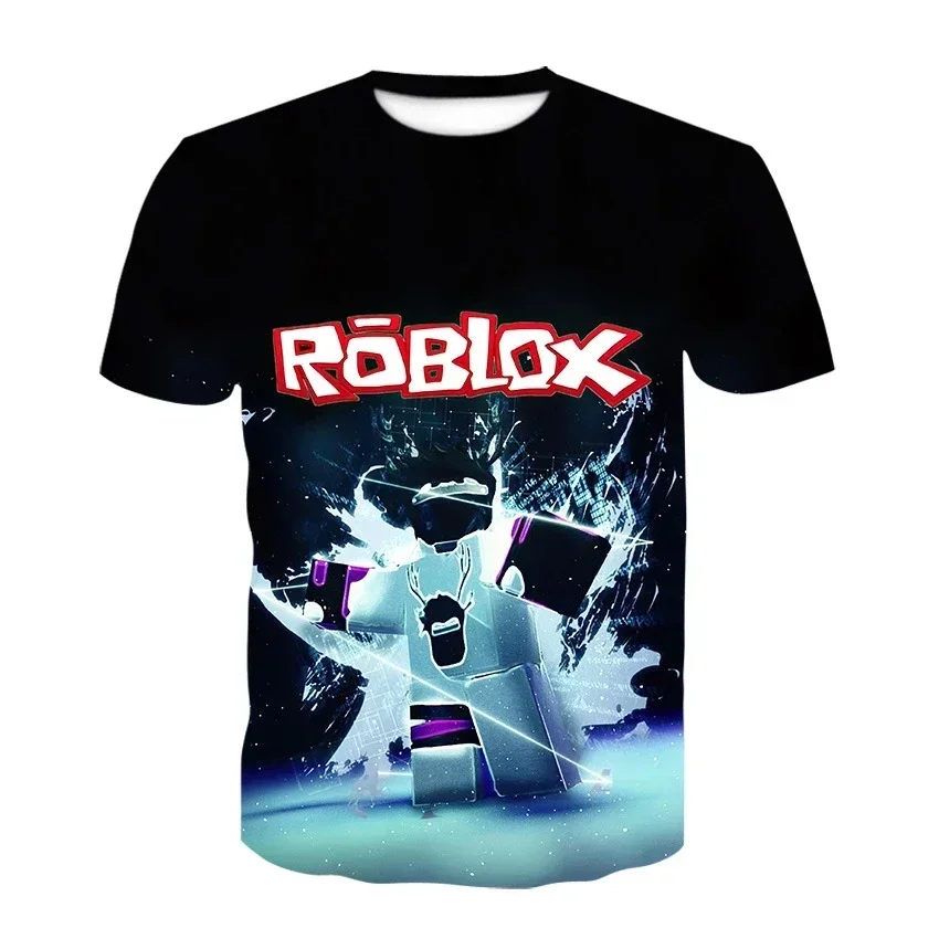 Kids T Shirt Roblox Kid T-shirt Boys Game Sports T-shirt Child Cartoon Short Sleeve Top 3D Printing Casual Street Harajuku Clothes