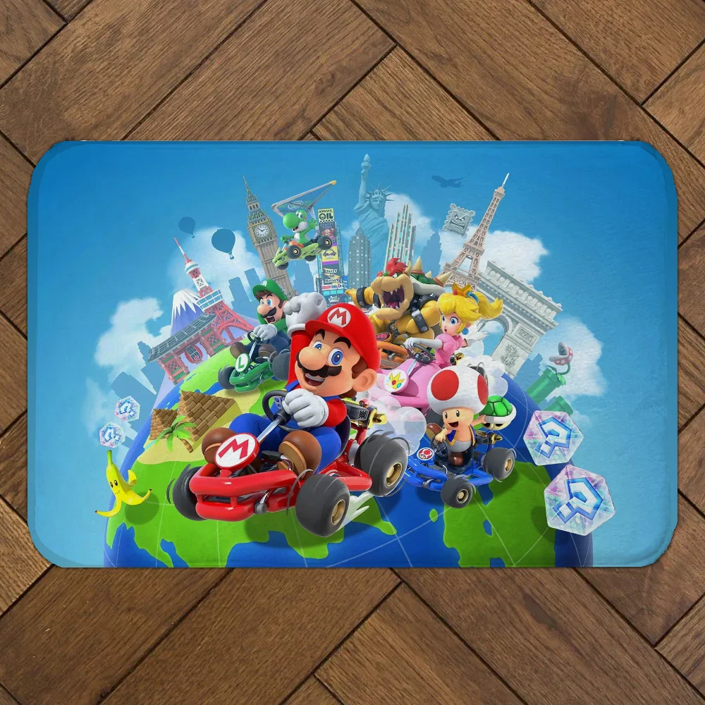 Bath Mat Rug Bathroom Foot Mat Non-slip Mat Small Floor Mats Door Mat  Mario Doormat Entrance Door Kitchen Carpet Rugs Carpets 4