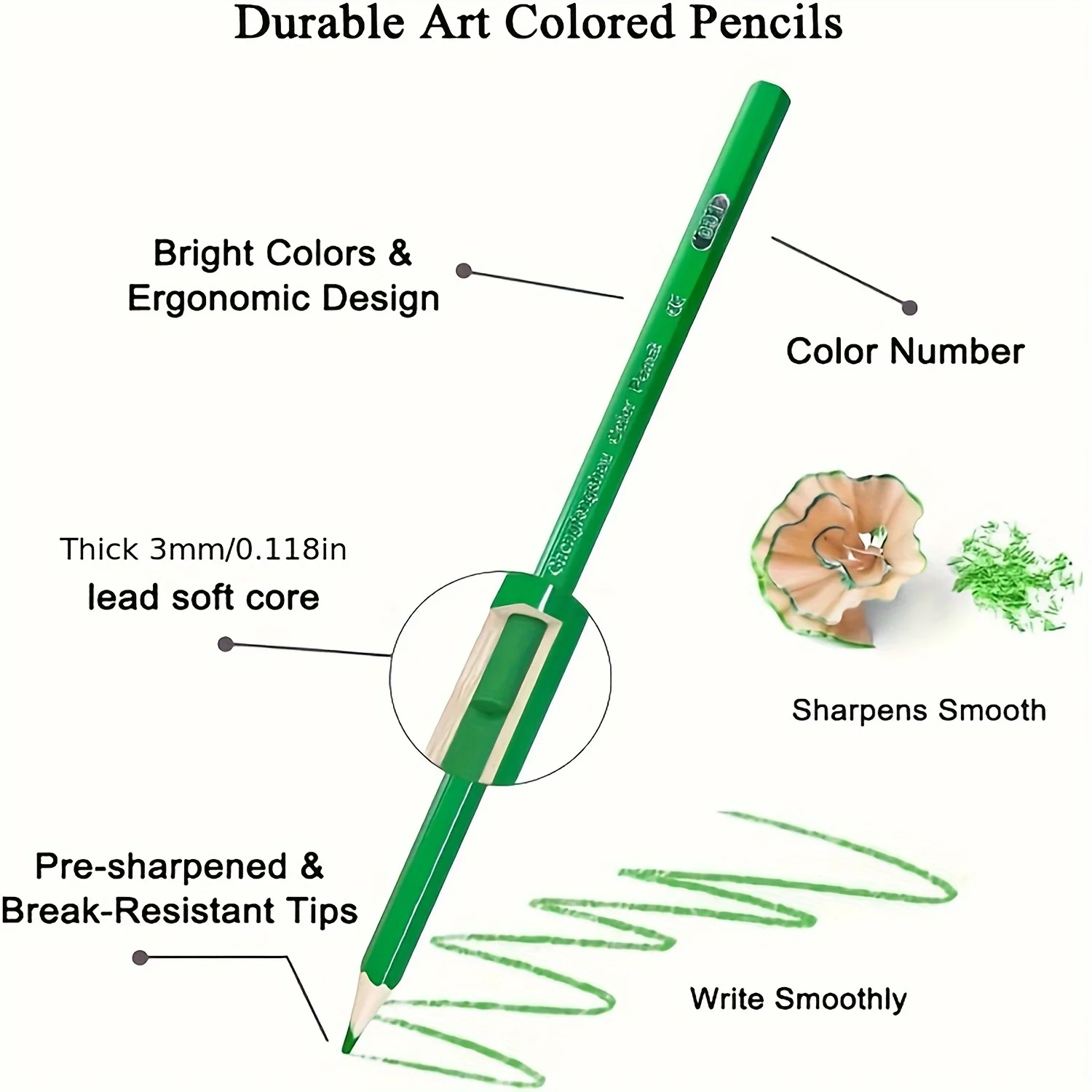 Color Pencils 36/48/72 Colors Wood