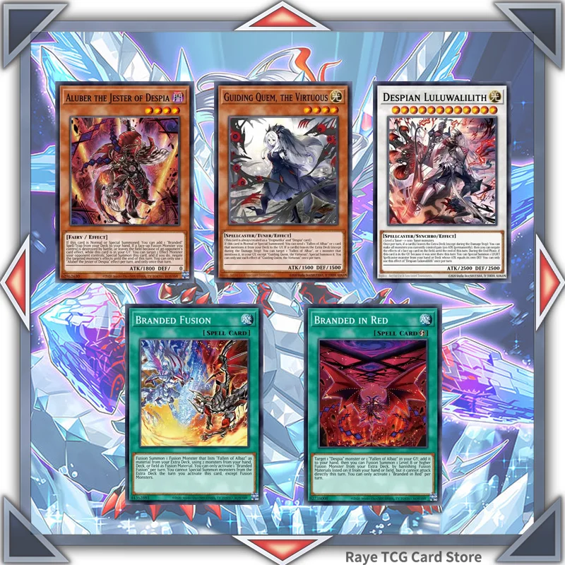 71 Pcs Branded & Despia Yugioh Card Game Deck Easy Play Non Original Master Duel Branded Fusion The Iceblade Dragon Diy Deck Md