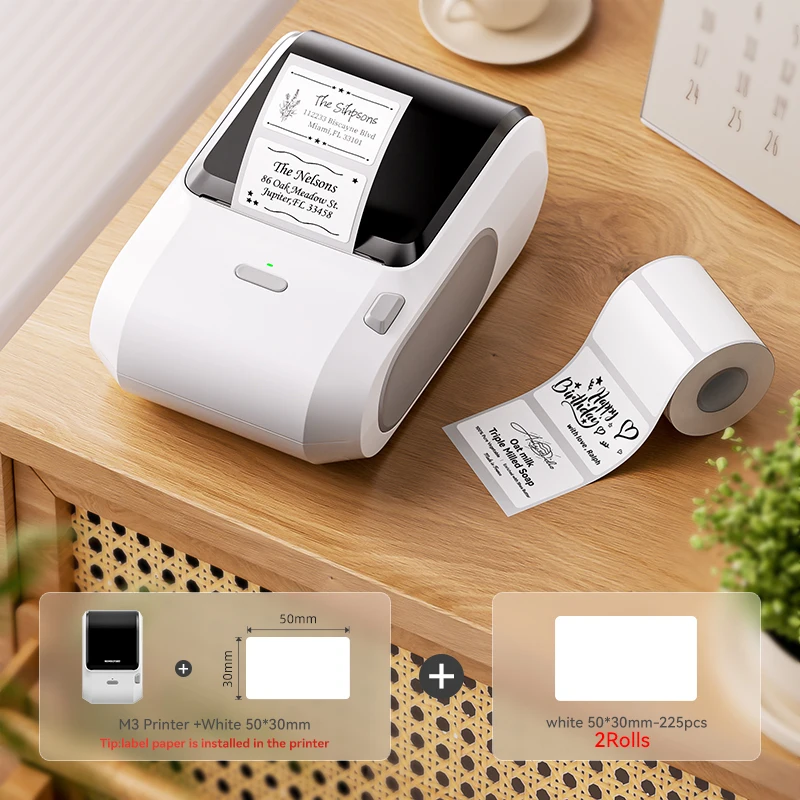 NIIMBOT M3 Thermal Label Printer 300DPI Bluetooth 20-78mm Print Width