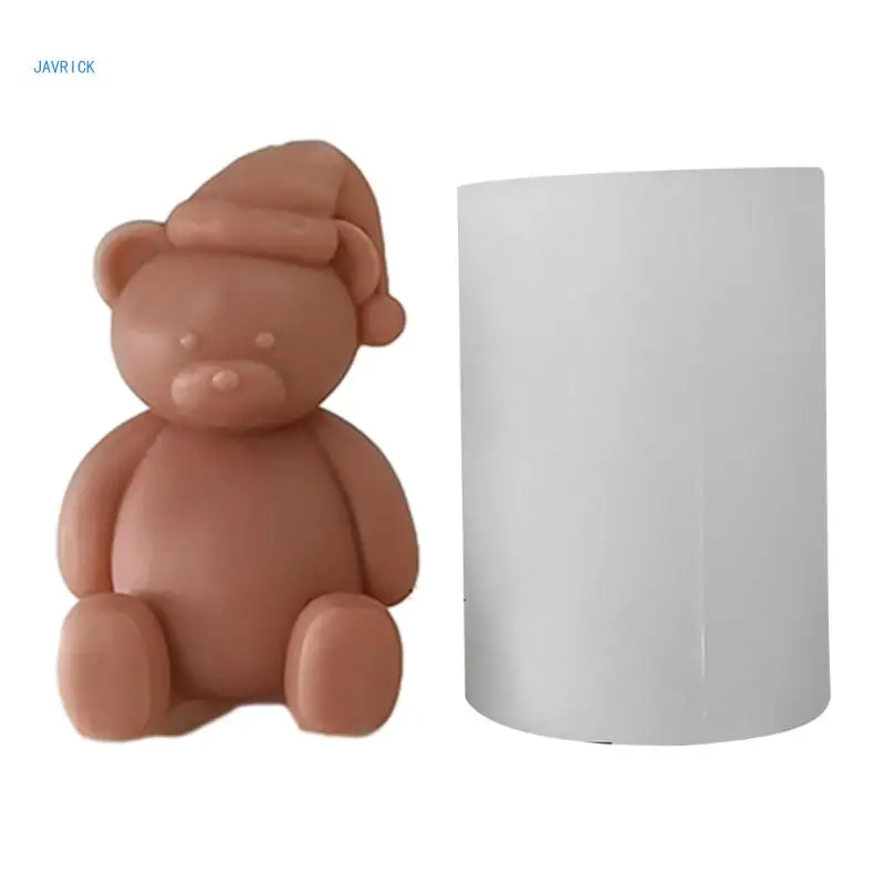 3D Cartoon Bear Silicone Mold for DIY and Soap Making Unique Gifts Creating Bear Resin Mould for DIY Enthusiasts unique bear shaped wax mould 3d silicone mold cake soap casting molds molds ornament gifts for diy enthusiast