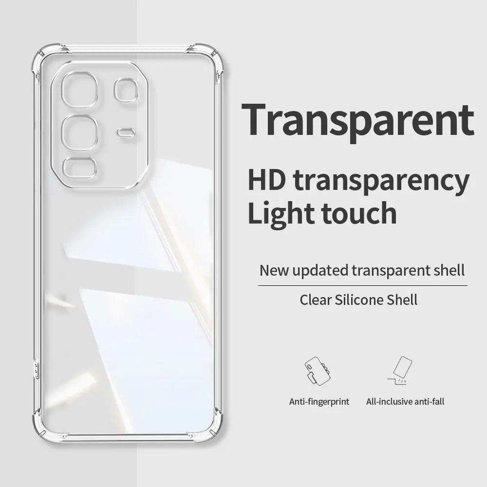Transparent Shockproof Airbag Silicone Phone Case - Soft Protective Cover Shell