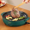Electric MultiCooker Electric Frying Pan 220V Househould Barbecue Fried Steak Fish Omelette Frying Pan Non-stick Cooking Machine 1
