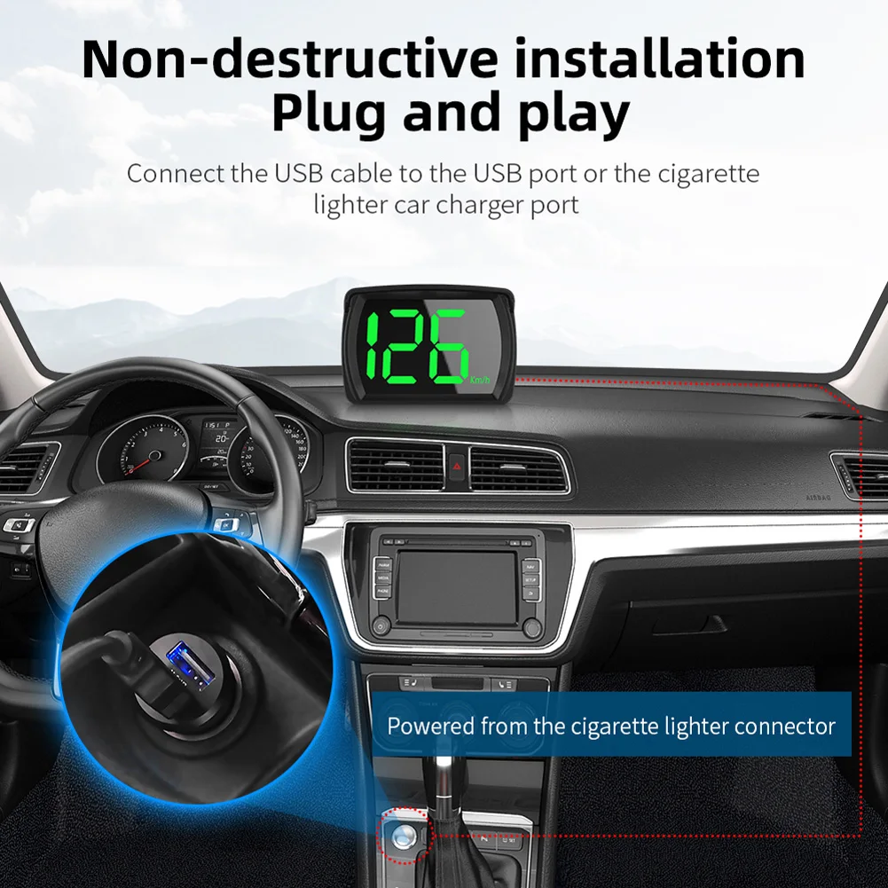 ̴ ڵ GPS HUD 5V USB  ÷  ӵ, ÷  ÷  Ʈ, KMH/MPH,   ڵ ׼, ǰ