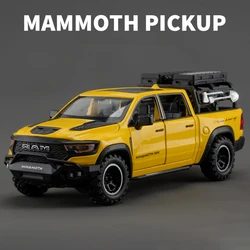 Dodge RAM TRX Mammoth Alloy Toy Truck with Sound and Light - Children's Collectible Gift (YELLOW)