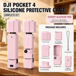Silicone Anti - Slip Protective Case with Screen and Lens Cap for Pocket Camera Accessories
