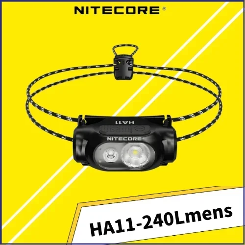 NITECOREHA11AABatteryHeadlamp240LumensLightweightHeadlightFor