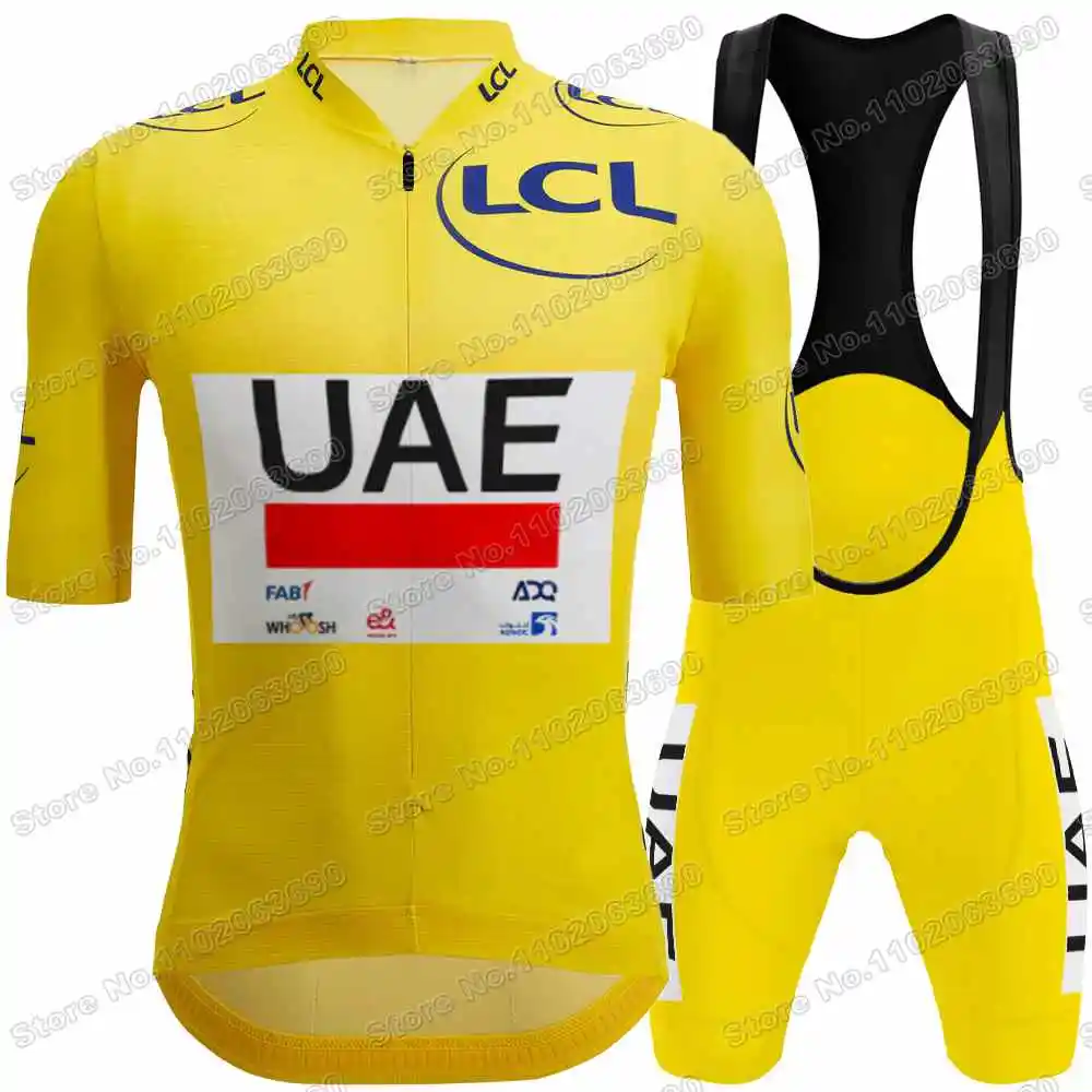 2024 Pink Italy Tour UAE Team Cycling Jersey Set Summer Cycling Clothing Men Short Sleeve Kit Road Bike Shirts Suit Bib Shorts