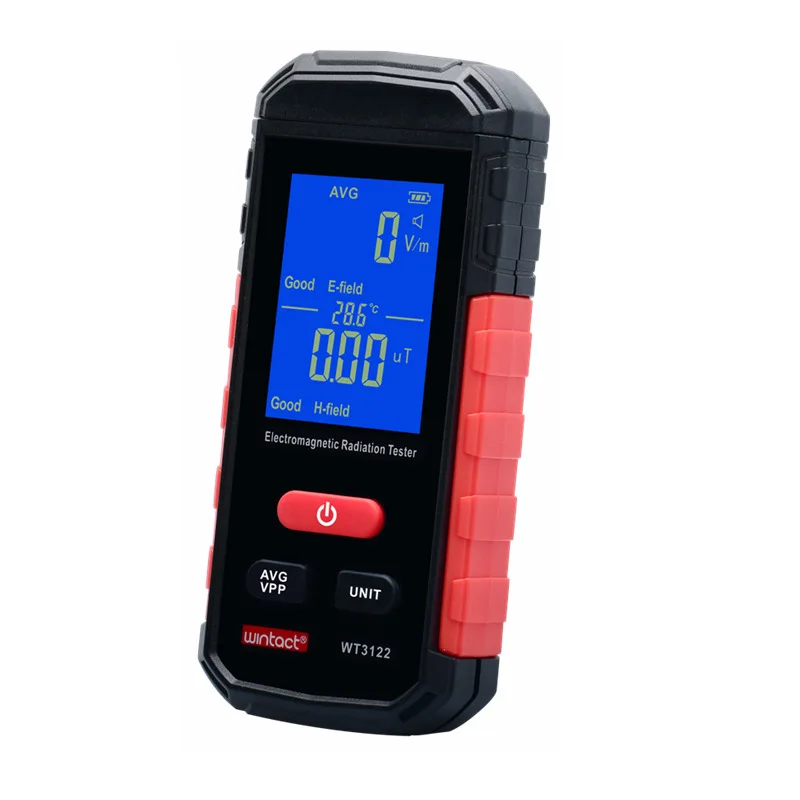Geiger counter new WT3122 electromagnetic field detector  wave radiator mobile phone radiation tester audible  visual alarm 2