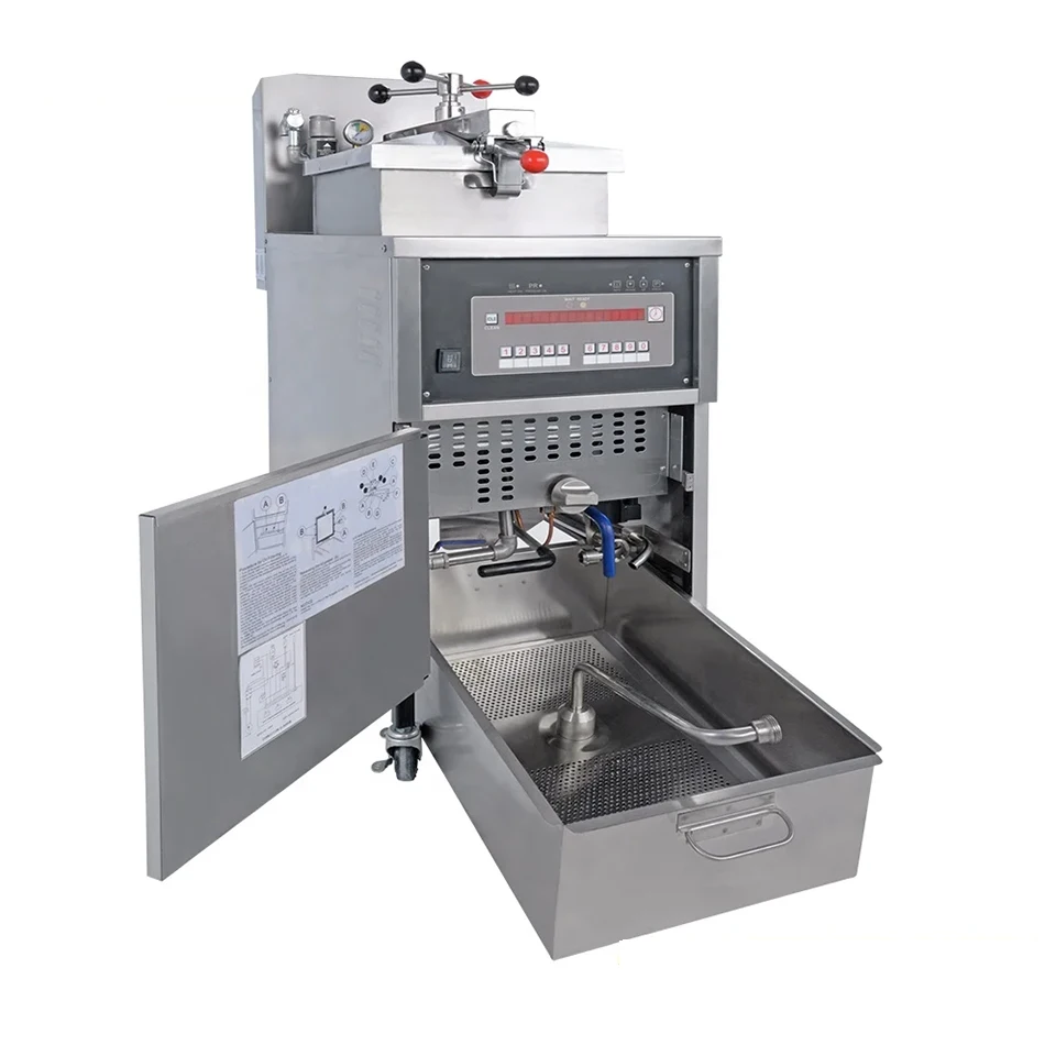 상업용 압력 프라이어 기계, 치킨 프라이어, 4 헤드 헤니 페니 압력 프라이어, 8000 맥도날드 주방 장비 