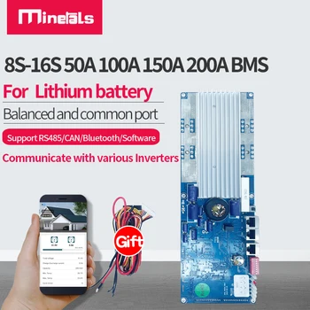 Smart Inverter BMS V3.0 8S 13S 14S 15S 16S 50A 100A 150A 200A BT CANBUS RS485 integrato comunicare con Inverter li-ion LiFePo4