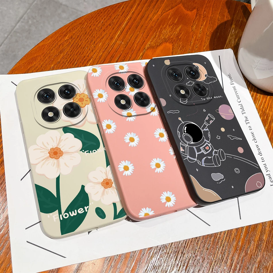 Floral Liquid Silicone Full Protection Phone Case - Elegant and Durable Cover