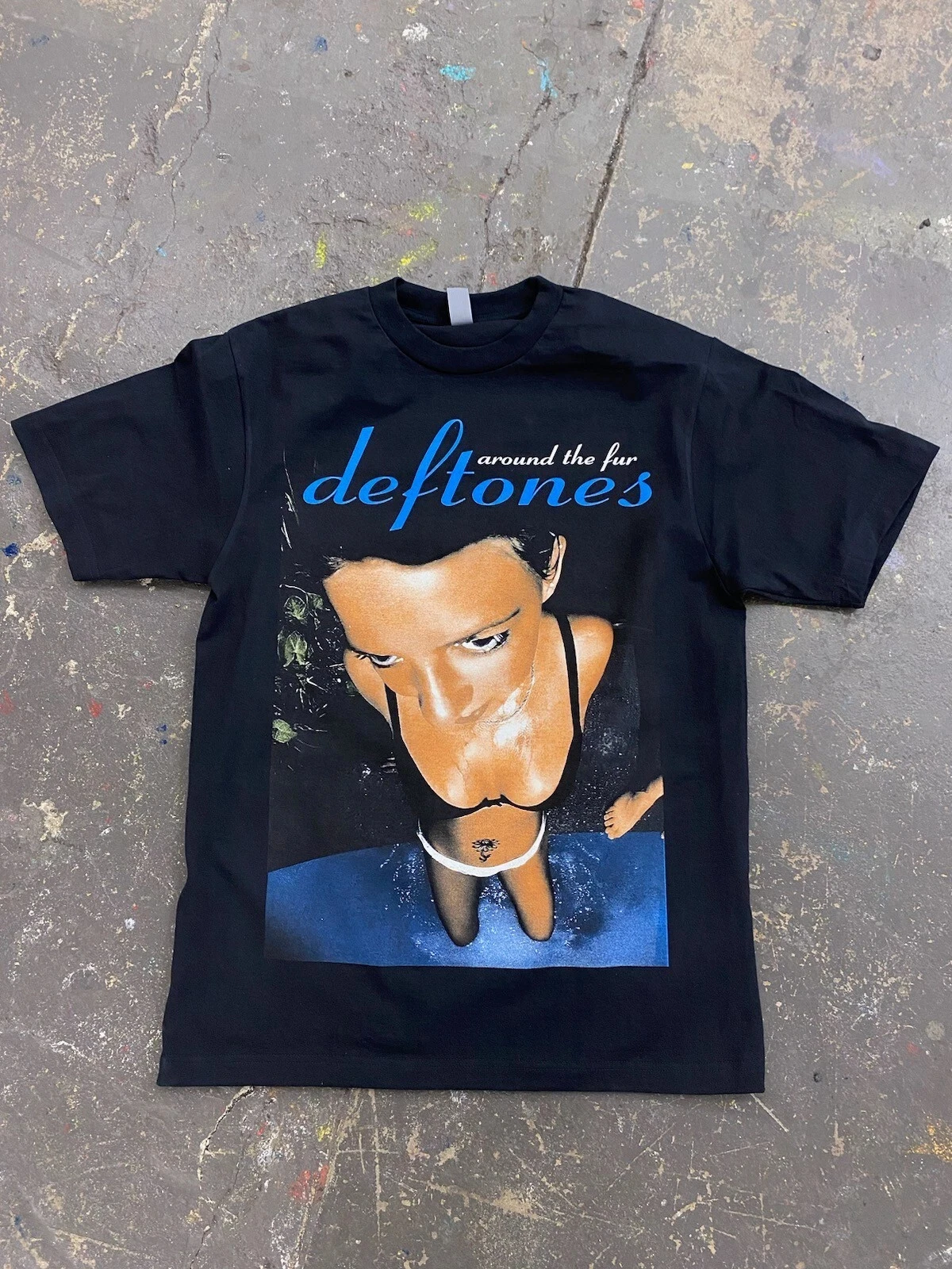 Heißer Verkauf Klassisches 90er Retro Mode Deftones Around The Fur Bedrucktes T-Shirt für Männer und Frauen Baumwolle Rundhals-Shirt Harajuku Oversized Tee