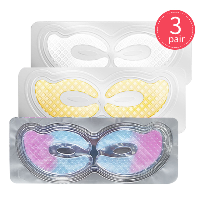 Crystal Collagen Anti-Wrinkle Eye Mask Anti Aging Moisturizing Eye Care Gel Eye Patches Anti Eye Bags Dark Circle