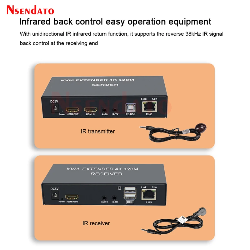 KVM ͽٴ HDMI RJ45 4K HDMI ͽٴ Cat6 120M HDMI KVM ̴ ͽٴ  ŰƮ (Lan ̴ ͽٴ, PS4 TV PC )