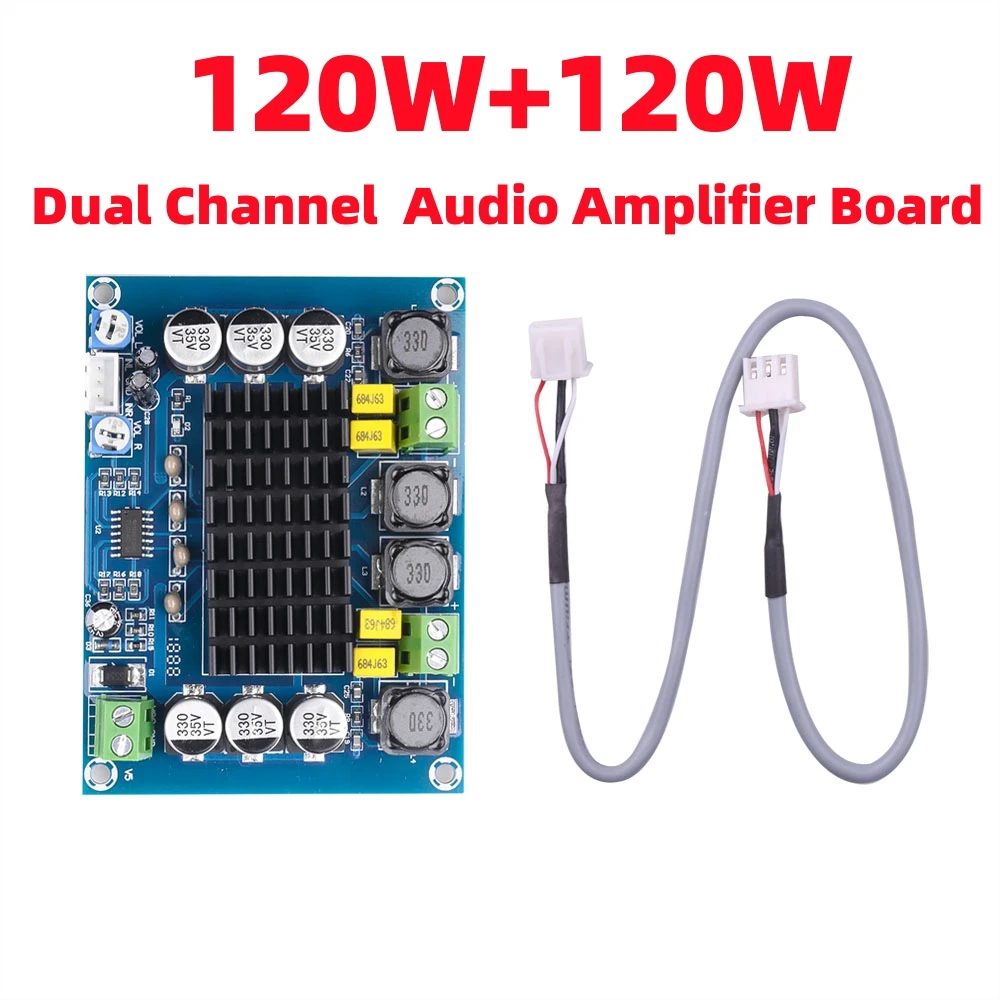 1 pz DC1226V 2*120W scheda amplificatore di potenza Audio Stereo digitale a doppio canale ad