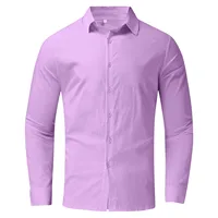 Cotton Linen Shirts Solid Color Button Shirt Summer Lapel Collar Men's Shirts Fashion Camisas Hombre Breathable Blusas Outfits - Image 3