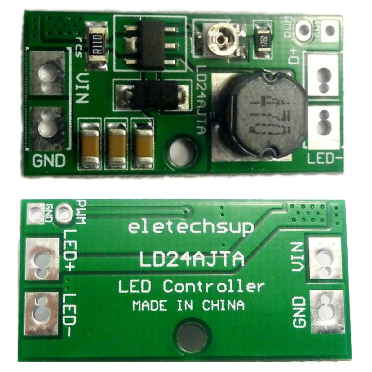 

LD24AJTA 5PCS DC 6-24V 30-900mA Adjustable LED Driver PWM Controller DC-DC Step-down Constant Current Converter