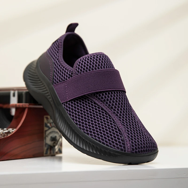 Wide Toe Box Elderly Shoes Comfort Walking Sneakers Diabetic Shoes Orthopedic Bunion Swollen Foot Hallux Valgus Thumb Eversion