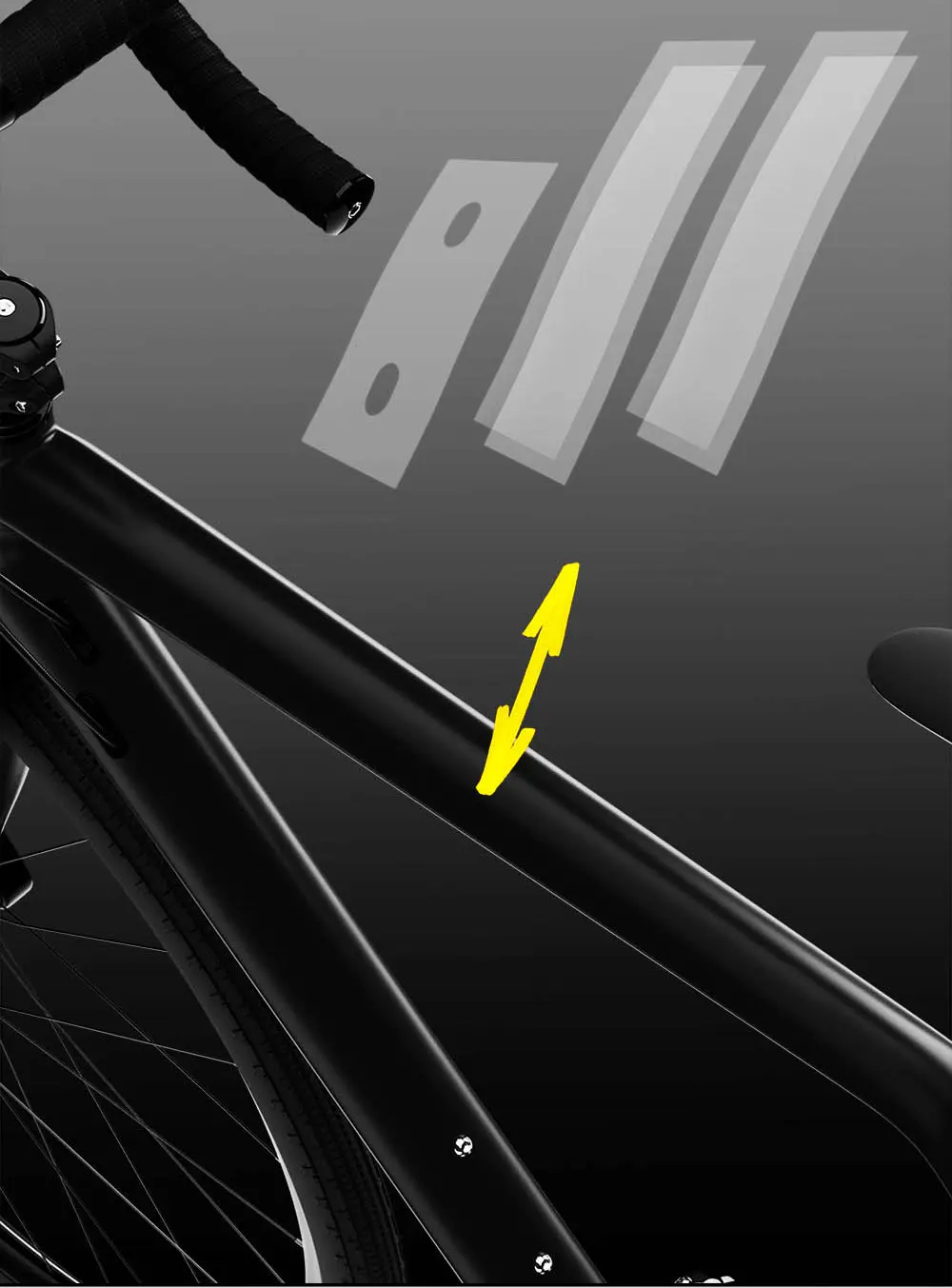 Rhinowalk Fahrrad-Schutzaufkleber, Lackschutzfolie, passend für Fahrrad-Oberrohr und Rahmentasche, verhindert Reibung, Zubehör, Fahrradaufkleber – Detail 2