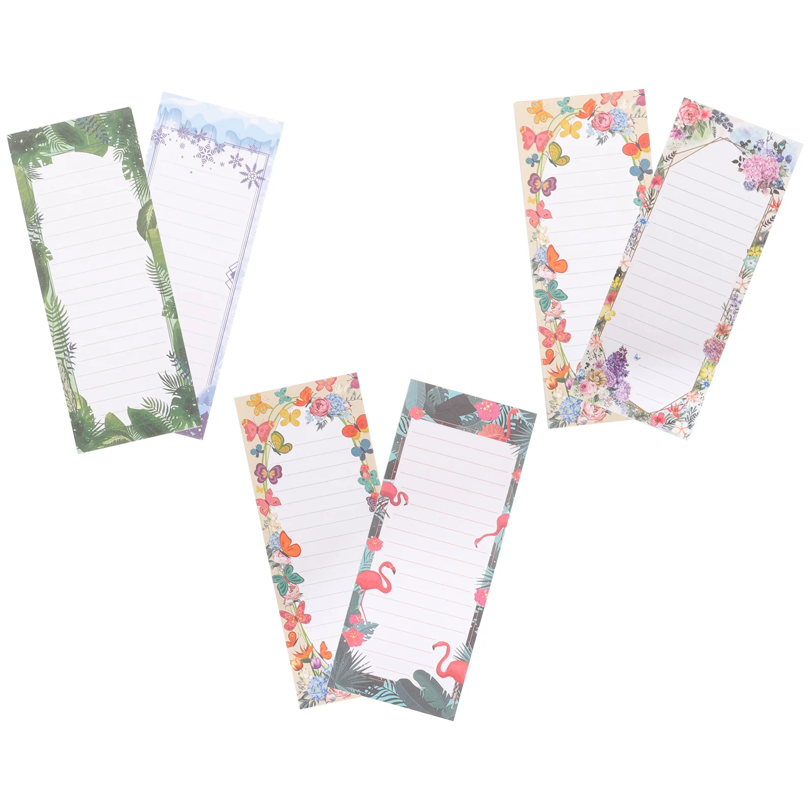 6pcs Magnetic Notepads Grocery List Shopping List Notepads with Magnet Fridge Memo Notepads flower sereise to do list refrigerator memo magnetic note pad fridge memo pad grocery shopping list pad magnetic notepads