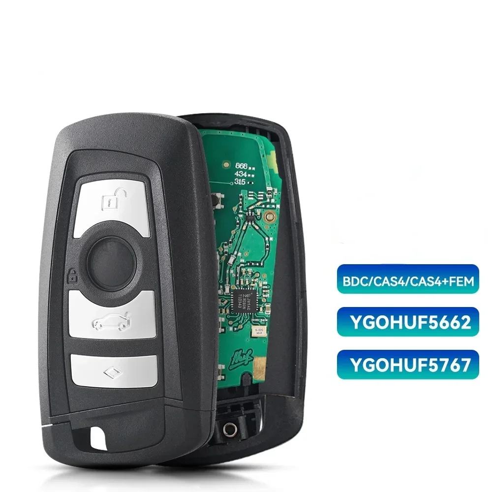KEYYOU Multi-Frequency Car Smart Keyless Entry Remote with ID49 Chip