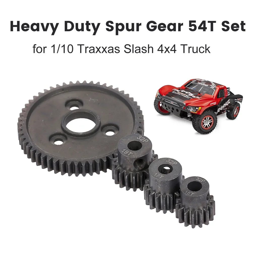 

Сверхмощная пряжа 54T из закаленной стали с 15T/17T/19T шестерней для Trxs Slash 4X4 штамп 4X4 Trxs 1/10 саммит Trxs
