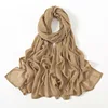 Nouveau Hijabs musulmans pour femmes écharpe mince châles unis Femme Musulman doux Viscose rayonne foulard islamique Turban bandeau 190x85 cm