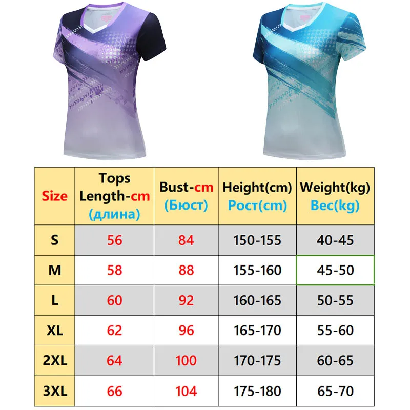 Badminton Jerseys Uniforms for Women Short Sleeve Sports