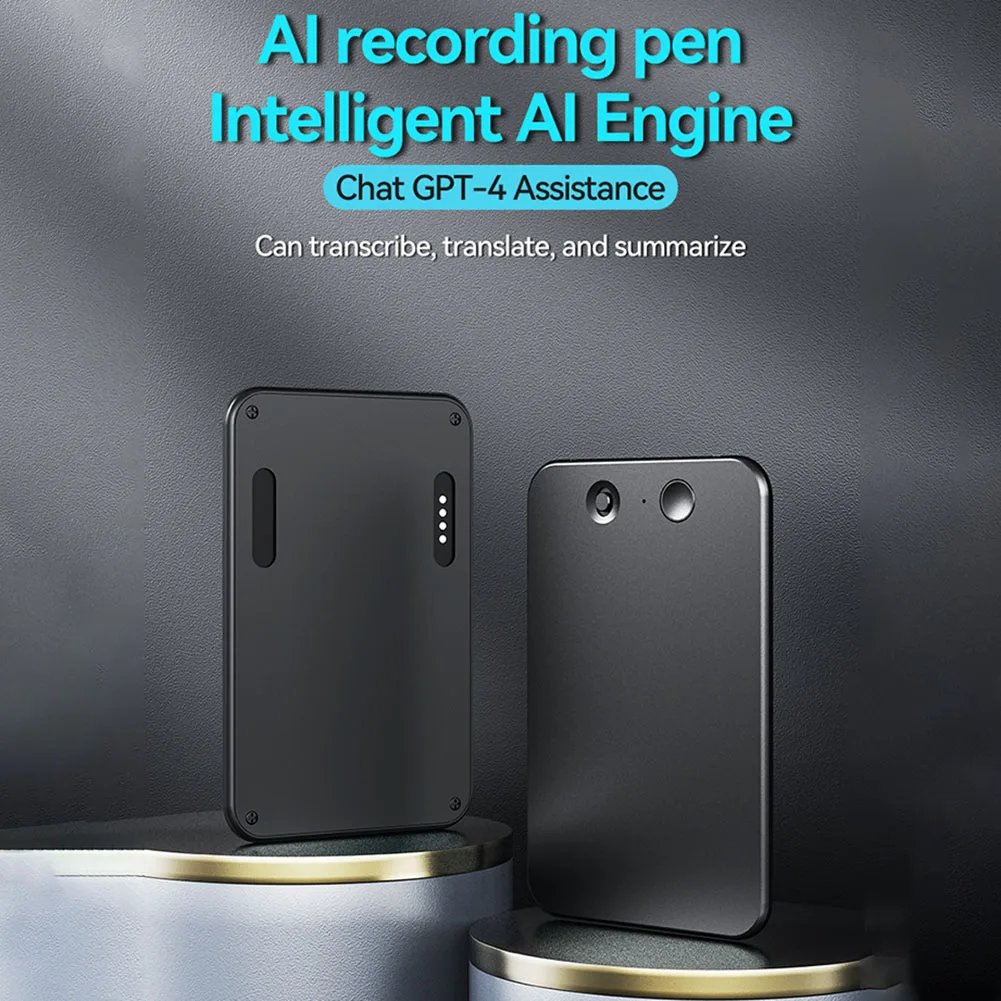 AI ChatGPT-4o Intelligent Voice Recorder Noise Reduction8-128GB 59 Languages Translation Summarize Device Audio Dictaphone voice recorder