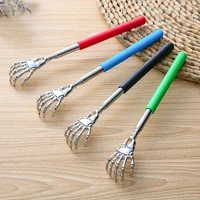 1 Random Color Portable Stretchable Scratch Tool, Adjustable Length Claw-shaped Stainless Steel Stretchable Scratch and Massage Device