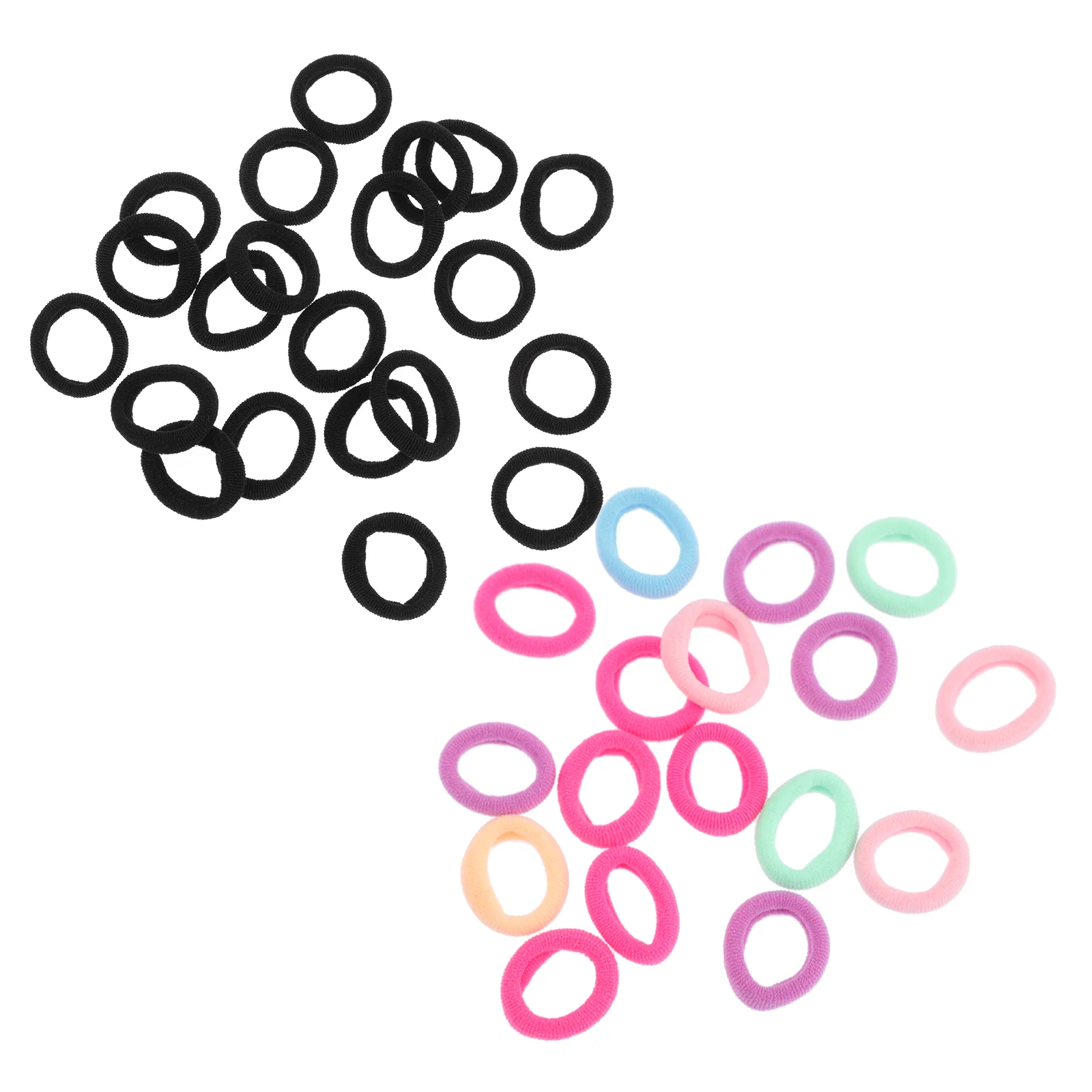 

200 Girl Hair Ties Elastic Hair Band Ponytail Holders Hair Styling Tools Hair Accessories for Girl ( Assorted Color )