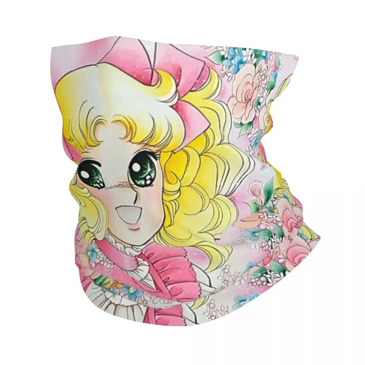 

Candy Candy Bandana Neck Gaiter Printed Anime Manga Candice Japan Cartoon Mask Scarf Multi-use Headband Riding Adult Winter