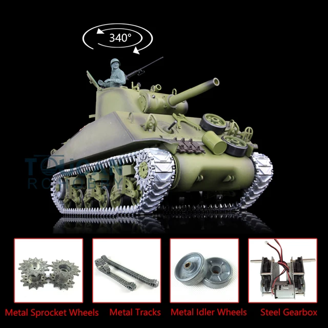 U.S.A M4A3 Sherman 3898 HENG LONG RC TANK – RC-PRO