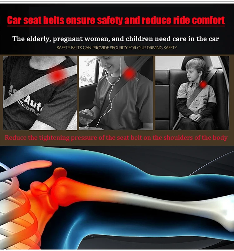 Top layer cowhide seat belt cover For Volkswagen VW Touran Polo Tiguan Passat Jetta GTI R Line Golf