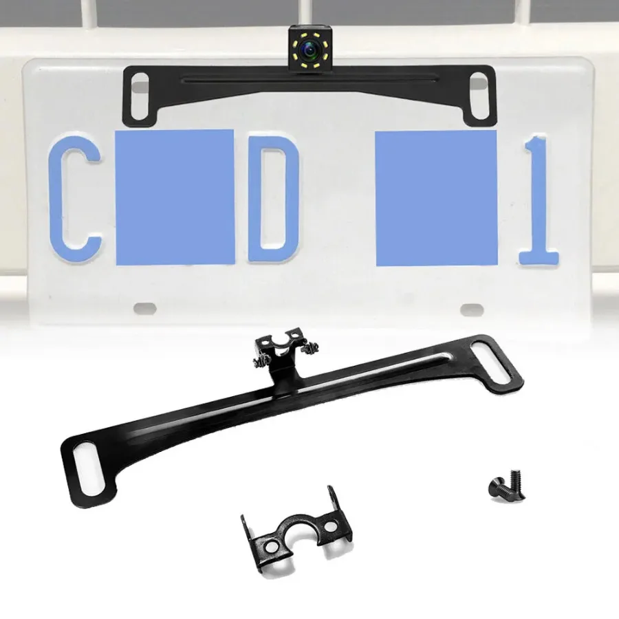 1Pc Car Gadgets Dash Cam Mirror Camera License Plate Frame Holder Car Accessories Car Rear View Camera License Plate Bracket