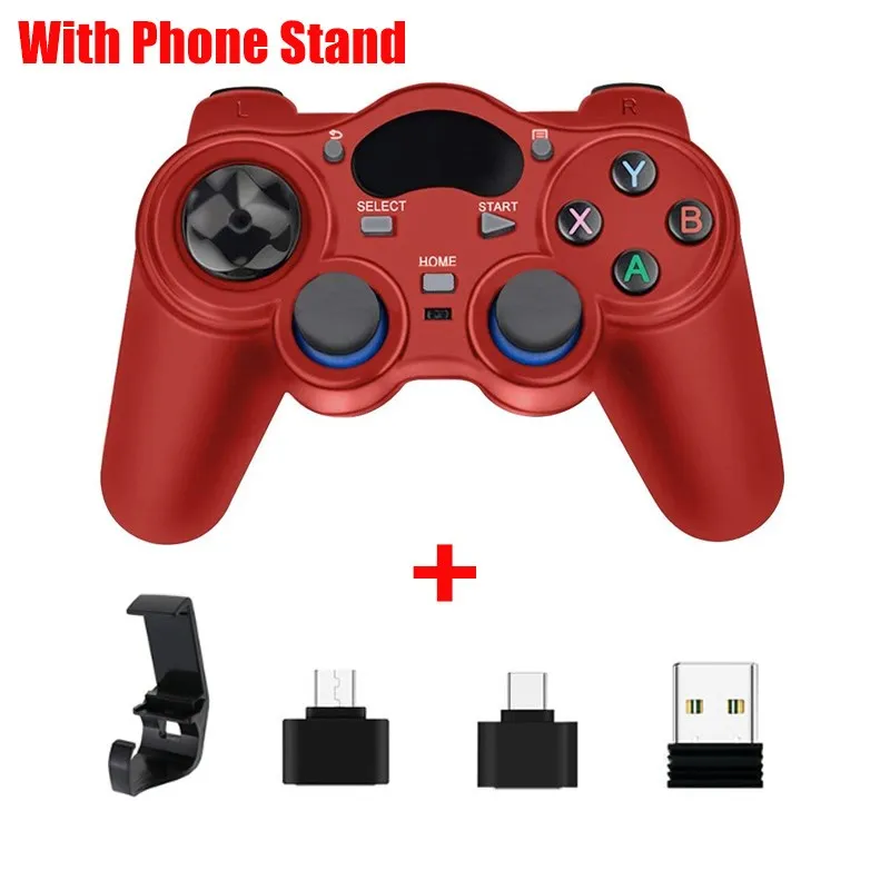 2.4 G Controller Gamepad Android Wireless Joystick Joypad with OTG Converter For PS3/Smart Phone For Tablet PC Smart TV Box 