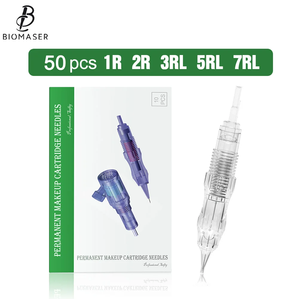 Biomaser Screw-Type Cartridge Needles For Semi-Permanent Makeup (SPMU) & Tattooing