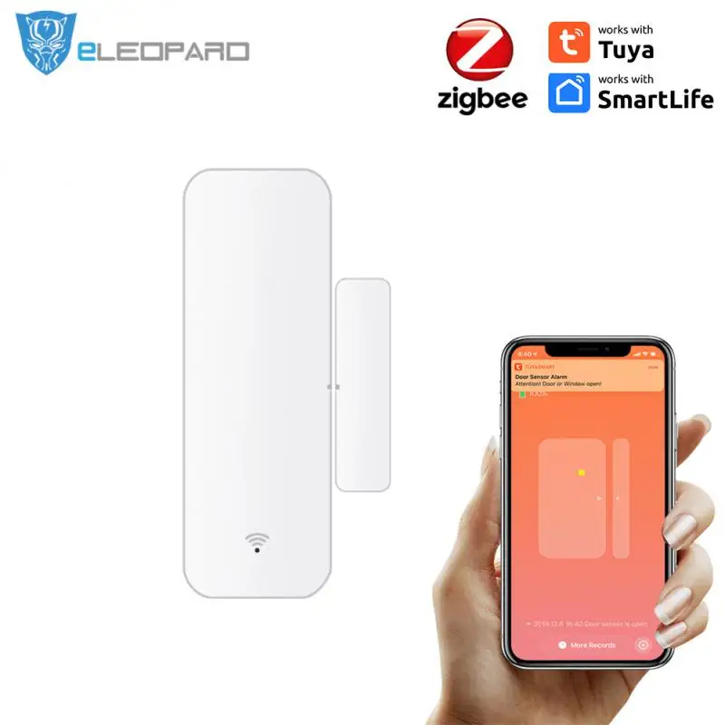 

Tuya Hub Required Door Magnetic Detector Tuya Door And Window Sensor Works With Gateway Smart Home